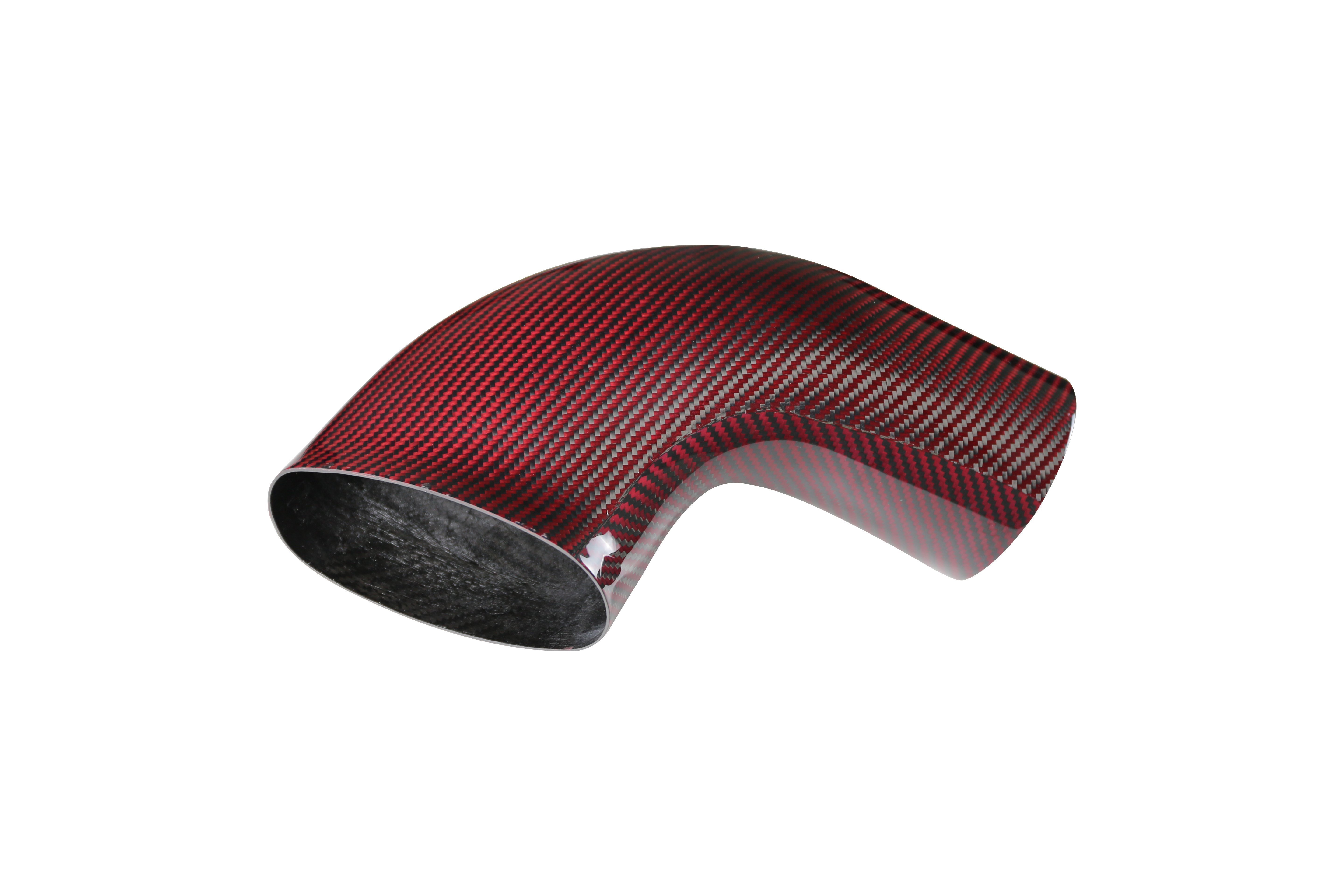 Red Kevlar carbon fiber pipe