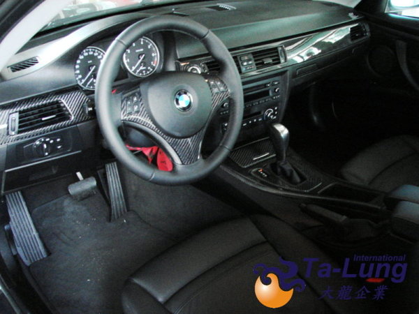 E92 interior dash kits(6 pcs),carbon-with i-drive 3