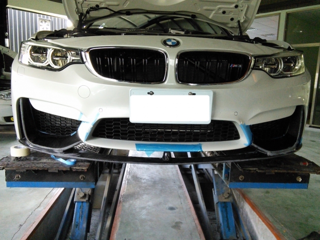 F80 M3 Performance style front lip, carbon 2