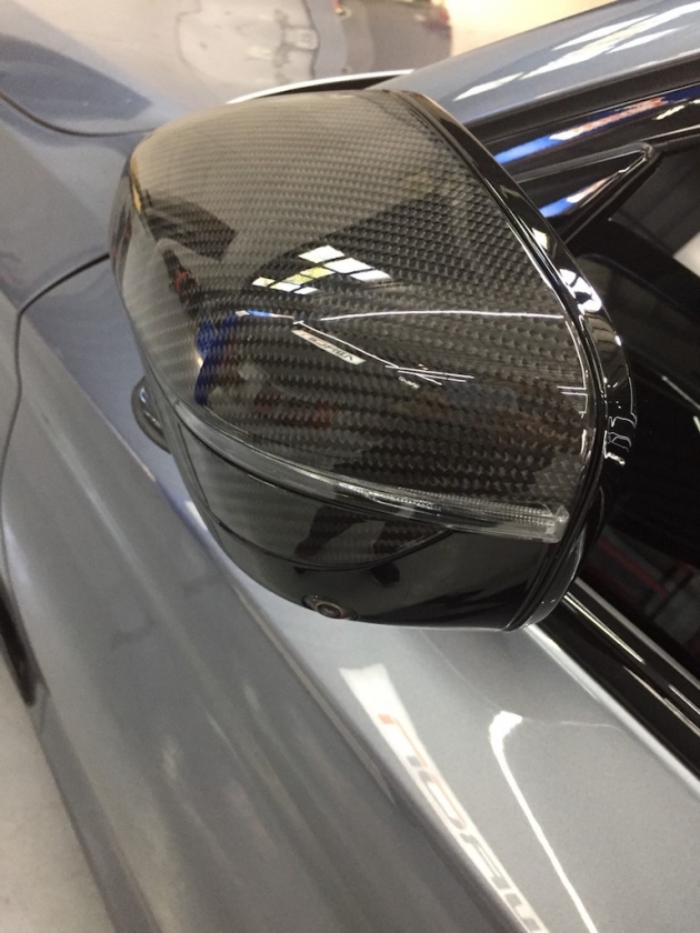 G30 side mirror cover,dry carbon  ( NOT fit on M550I model) 3