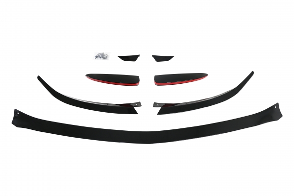 A35 Style 7 pcs Front Bumper Lips for A250 AMG Line,PP