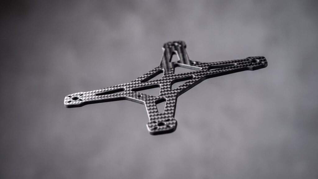 Lightweight carbon fiber panels structural frame for an aerospace UAV application