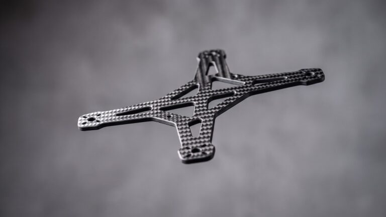 Lightweight carbon fiber panels structural frame for an aerospace UAV application