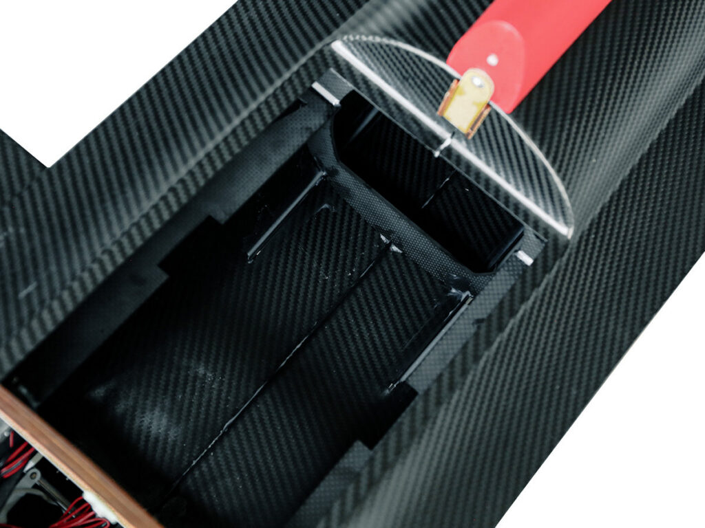 Detail of the carbon fiber texture